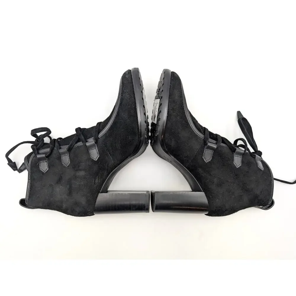 Lauren Ralph Lauren Mabel Lace-Up Dress Booties Women's Black Size US5.5 EU36